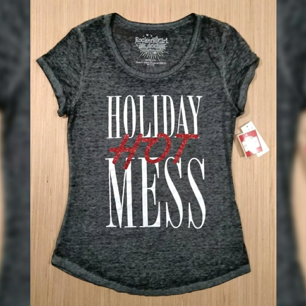 All Access Rocker Girl Womens Holiday top size M/M